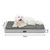 lionto lit orthopédique pour chien avec coussin lavable doux