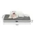 lionto lit orthopédique pour chien avec coussin lavable doux