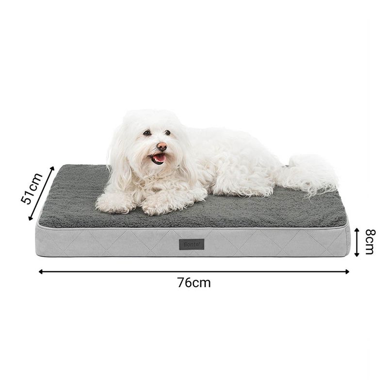 lionto lit orthopédique pour chien avec coussin lavable doux