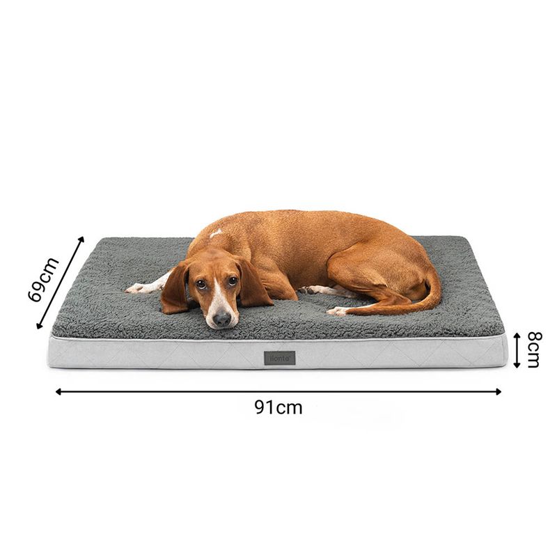 lionto lit orthopédique pour chien avec coussin lavable doux