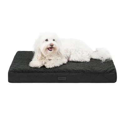 lionto lit orthopédique pour chien avec coussin lavable doux