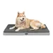 lionto lit orthopédique pour chien avec coussin lavable doux