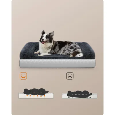 Feandrea FluffyHug Canapé pour Chiens Moyens, Housse Amovible Lavable Feandrea FluffyHug Canapé pour Chiens Moyens, Housse Amovible Lavable