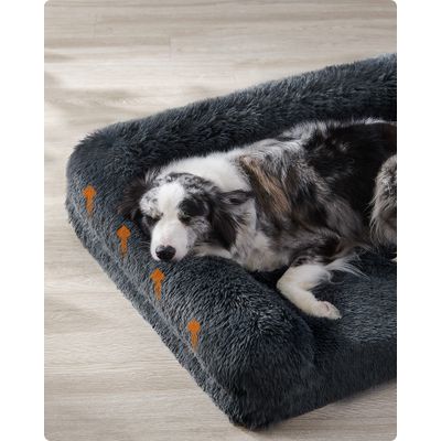 Feandrea FluffyHug Canapé pour Chiens Moyens, Housse Amovible Lavable