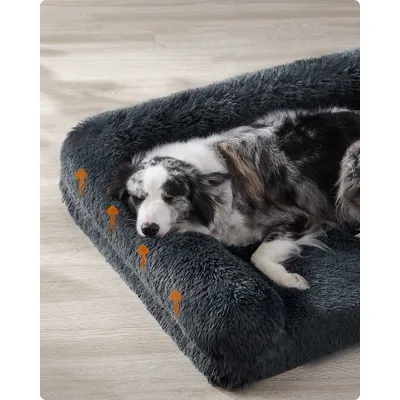 Feandrea FluffyHug Canapé pour Chiens Moyens, Housse Amovible Lavable Feandrea FluffyHug Canapé pour Chiens Moyens, Housse Amovible Lavable