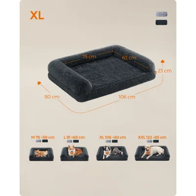Feandrea FluffyHug Canapé pour Chiens Moyens, Housse Amovible Lavable Feandrea FluffyHug Canapé pour Chiens Moyens, Housse Amovible Lavable