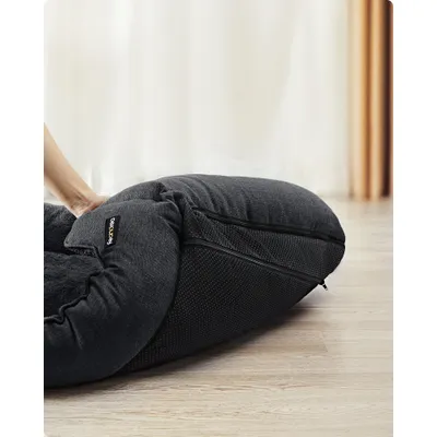 Feandrea Panier pour Chiens, Lit pour Animaux, Canapé, en Tissu Façon Lin