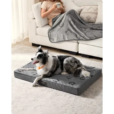Feandrea Lit pour Chiens, avec Poignée, Déhoussable, Utilisable des 2 Côtés Feandrea Lit pour Chiens, avec Poignée, Déhoussable, Utilisable des 2 Côtés