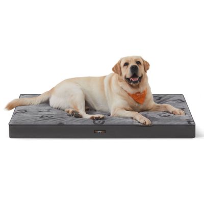 Feandrea Lit pour Chiens, avec Poignée, Déhoussable, Utilisable des 2 Côtés
