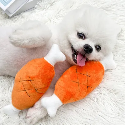 ZenPets Os en peluche pur chien