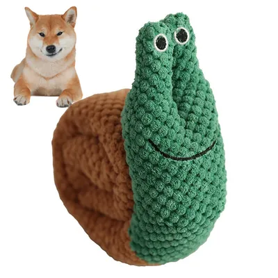 ZenPets Jouet en peluche sonore pour chien en forme d'escargot