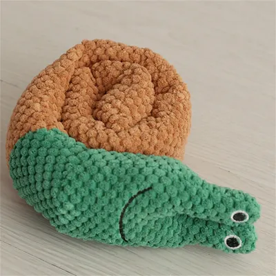 ZenPets Jouet en peluche sonore pour chien en forme d'escargot