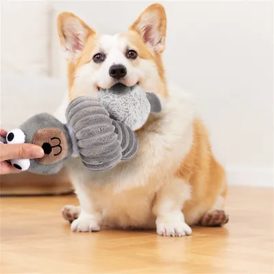 ZenPets Jouet en peluche à long cou pour chiens