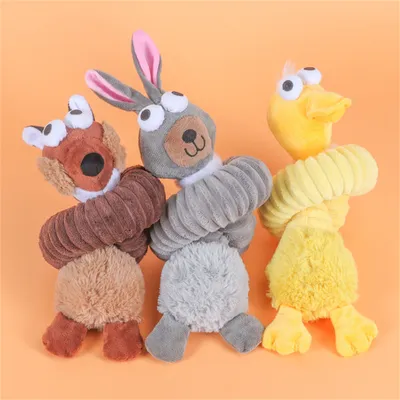 ZenPets Jouet en peluche à long cou pour chiens