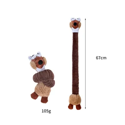 ZenPets Jouet en peluche à long cou pour chiens