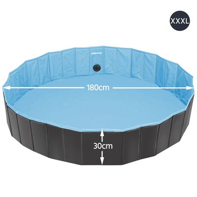 Piscine Pour Chien Pliable, Baignoire Portable Antidérapant Et Résistant