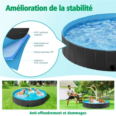 Yaheetech Piscine Portable pour Chien