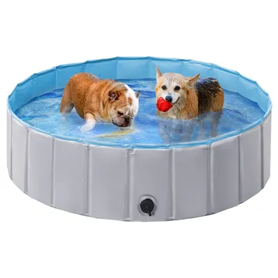 Piscine Pour Chien Pliable Pataugeoire Portable Antidérapant Et Résistant