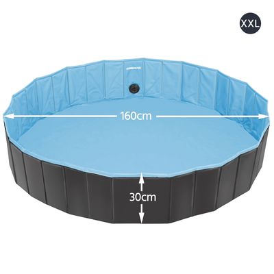 Piscine Pour Chien Pliable Pataugeoire Portable Antidérapant Et Résistant