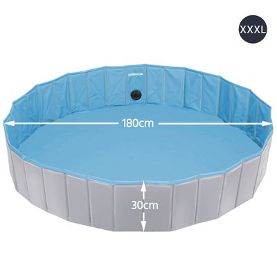 Piscine Pour Chien Pliable Pataugeoire Portable Antidérapant Et Résistant
