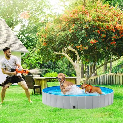 Piscine Pour Chien Pliable Pataugeoire Portable Antidérapant Et Résistant