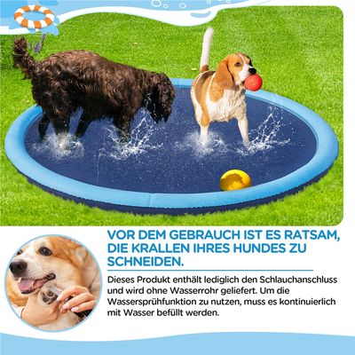 Wassersprühkissen Tragbare Hundedusche Spritzkissen Aufblasbare
