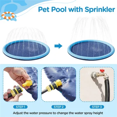 Yaheetech Piscine à Jets d'eau pour Chien