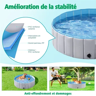 Yaheetech Piscine Portable pour Chien