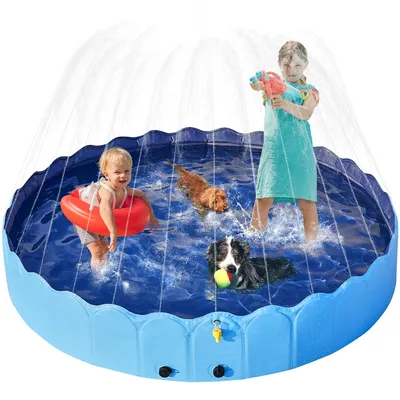 Piscine Pour Chien Pliable, Baignoire Portable Antidérapant Et Résistant