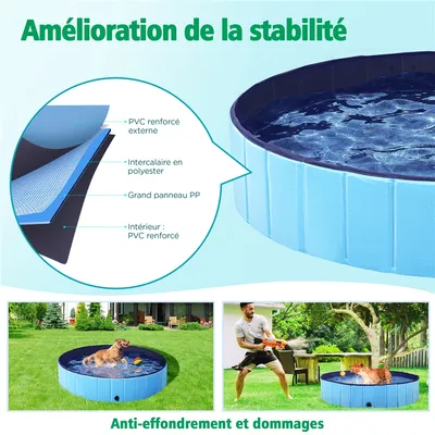 Yaheetech Piscine Portable pour Chien
