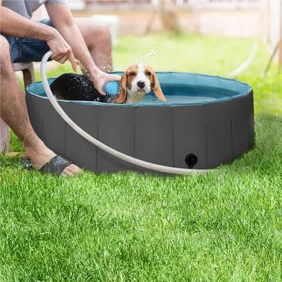 Piscine Pour Chien Pliable Pataugeoire Portable Antidérapant Et Résistant
