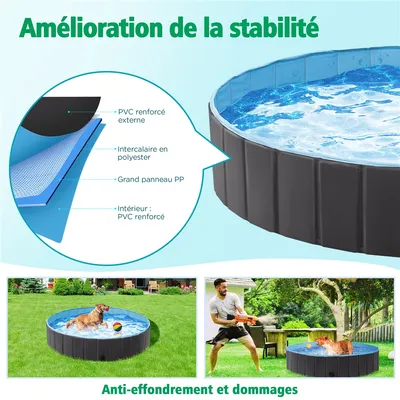 Yaheetech Piscine Portable pour Chien
