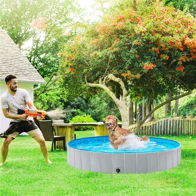 Piscine Pour Chien Pliable Pataugeoire Portable Antidérapant Et Résistant