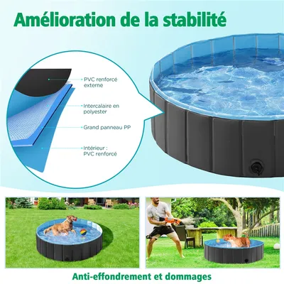 Yaheetech Piscine Portable pour Chien