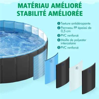Yaheetech Piscine Portable pour Chien