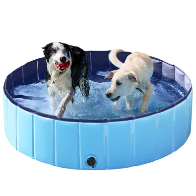 Piscine Pour Chien Pliable Pataugeoire Portable Antidérapant Et Résistant