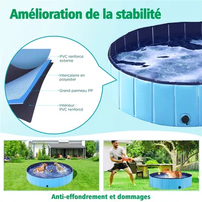 Yaheetech Piscine Portable pour Chien