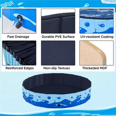 Yaheetech Piscine pour Chien Pliable Taille XXL