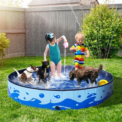 Piscine Pour Chien Pliable, Baignoire Portable Antidérapant Et Résistant