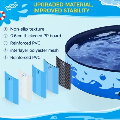Yaheetech Piscine pour Chien Pliable Taille XXL
