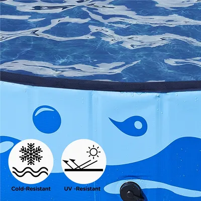 Yaheetech Piscine pour Chien Pliable Taille XXL
