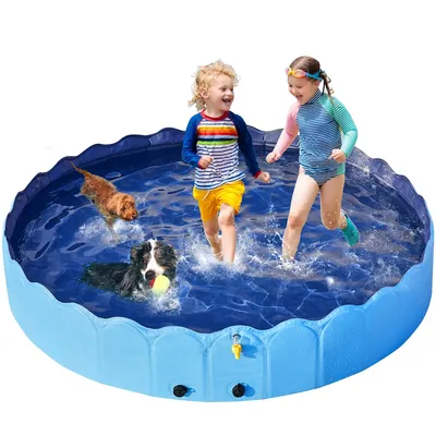 Piscine Pour Chien Pliable, Baignoire Portable Antidérapant Et Résistant