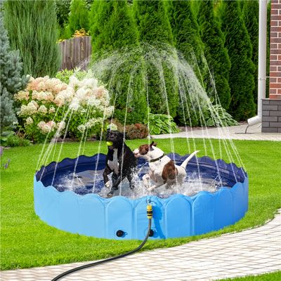 Piscine Pour Chien Pliable, Baignoire Portable Antidérapant Et Résistant