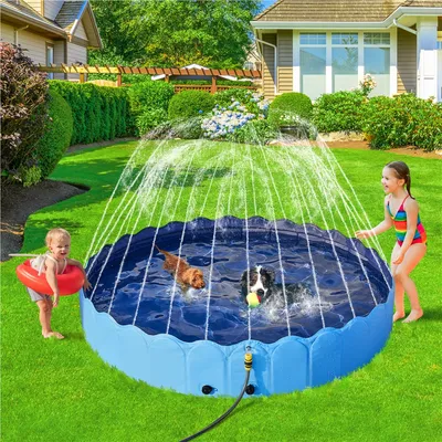 Piscine Pour Chien Pliable, Baignoire Portable Antidérapant Et Résistant