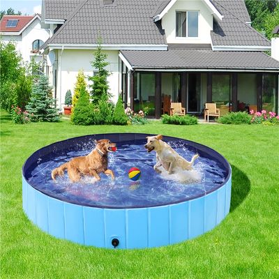 Piscine Pour Chien Pliable Pataugeoire Portable Antidérapant Et Résistant