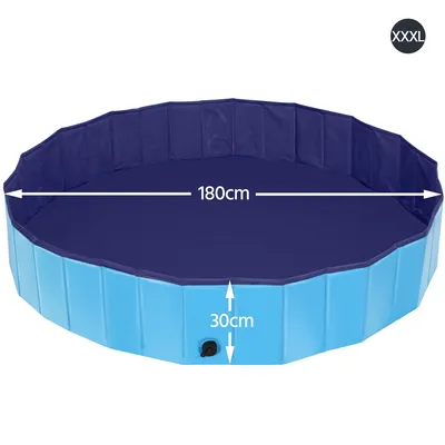 Piscine Pour Chien Pliable, Baignoire Portable Antidérapant Et Résistant