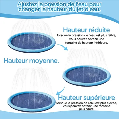 Yaheetech Piscine à Jets d'eau pour Chien