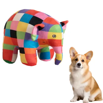 ZenPets Jouet en peluche éléphant pour chien