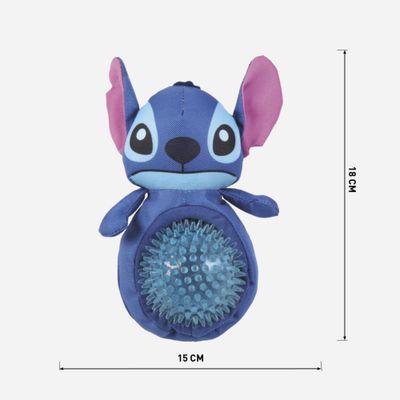 Peluche avec anneau de dentition pour chiens en polyester