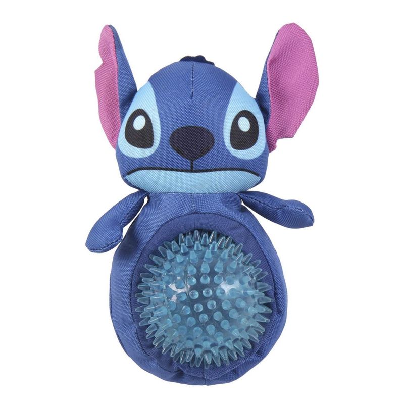 Peluche avec anneau de dentition pour chiens en polyester